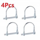 4 Pack Wire Lock Pin 1 4 Inch Heavy Duty Safety Coupler Shaft Locking Pins Hi   