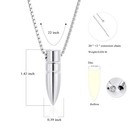 Bullet Urn Necklace For Ashes Memorial Cremation Jewelry Ash Holder Keepsake Jew
