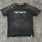 Carhartt Force Lot Of 3 Men s Relaxed Fit Black T-shirt Short Sleeve Size L