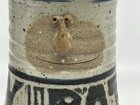 Vintage Studio Pottery Jar Honey Pot Face