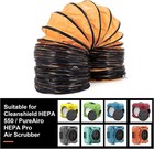 Alorair 16  Pvc Flexible Duct Hose Easy Storage  16 Inch X 16 4 Feet  Inlet 