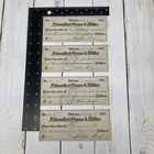 1800 s Check Lot Of 4 Sequential Chicago Felsenthal Gross Miller Bank Checks