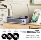 Vinyl Record Player With Speakers - Vintage Style Belt-driven Turntable Wireless