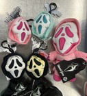 Ghost Face Mystery Plush Brand Lot Of 5 New Pink Blue Standard Bag Clip