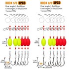 6pcs Surf Fishing Rig - 90lb Fish Finder Rig Tackle With 5 0 8 0 Circle Hooks