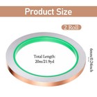 Skrfren 2 Rolls 1 4 Inch Copper Foil Tape  Conductive Copper Foil Tape  Coppe   
