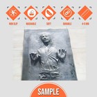 3d Looking Han Solo Runner  Han Solo Carbonite Rug  Star Wars Gift