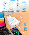 Surge Protector Power Strip  Hanycony Extension Cord With Multiple Outlets  5 Ft