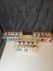 Thread Lot Sewing 67 Spools Variety Brands And Colors  3 Stackable Storage Boxes