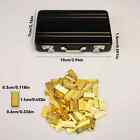 Mini Black Briefcase      W  60 Gold Bars - Fun Gift   Business Card Holder