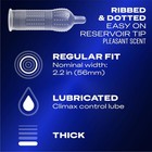 Durex Performax Intense Condoms 3 Count Delay Ribbed Dotted Ultra Fine Latex