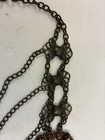 Metal Chain Belt Antique Vintage Aged Look Large Ornate Circle Adjustable