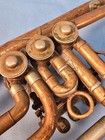 Antique Rotary Valve Brass Trumpet For Parts Or Repair