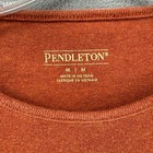 Pendleton Knit Top Womens Burnt Orange Long Sleeve Crew Neck Size Medium