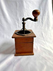 Vtg 1888 Coffee Grinder Sunken Hopper Box Waddel s Improved No  4 Tested Works