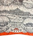 Antique 1876 Philadelphia Centennial Exhibition Fair Cloth Textile Bandana