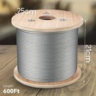 3 16  Stainless Steel Cable Wire Rope 600ft 304 Stainless Steel 7x19 Wire Rope