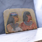 Rare Ancient Egyptian Antiquities Stela Relationship Loving Pharaoh s Each Other