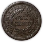 1843 Mature Head Braided Hair Large Cent Extremely Fine Xf Coin  6885
