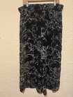 Vintage 90s Contempo Casuals Sheer Floral Wide Leg Palazzo Pants - Size Large
