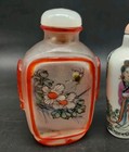 Lot Of 3 Chinese Snuff Bottles  Including Reverse Painted