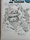 Fantastic Four The Thing Cbcs Original Art Sketch Cover Pencils By Joe Sinnott 