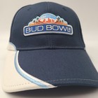 Vintage Bud Bowl Hat Adjustable Bud Light Blue White Football 2007 Super Bowl