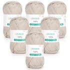  Pure Cotton Yarn For Crocheting   Knitting     Soft Sport  2 Sport Weight Beige