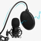 Condenser Microphone pc Computer Podcast Usb Condenser Microphone Cardioid Me   