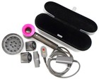Dyson Supersonic Pink Fushia Hair Dryer With Silver Case   Accessories