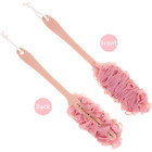 Back Scrubber For Shower  Loofah Long Handle Bath Body Brush  Soft Nylon Mesh Sp