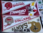 Vintage Lot Of 30 Nfl And Usfl Pennants