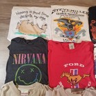 Mens Vintage Various Graphic T Shirts Sweater   Hoodie Lot Of 10 Size Xl