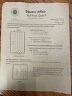 Quilt Kit  Square Affair  With Fabric And Pattern  Size 50  X 59 