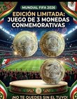 2026 Fifa Word Cup Mexico 20 Pesos  Bi-metal Lot 3 Pcs