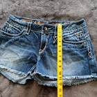 Rock Revival Womens Shorts Size 32 Denim Blue Jean Embellished Distressed Y2k