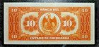 Mexico Chihuahua 10 Pesos Revolutionary Banknote 1914 Banco Del Estado