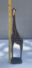 Vintage Hand Carved African Wooden Giraffe Statue Figurine Safari Folk Art 12   