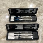 Four  4  Sets Of Three  3  Darts With Accessories And Hard Shell Cases