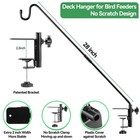 28 In Deck Hook Railing Mount  Heavy Duty Metal Plant Hanger 360     Shepher