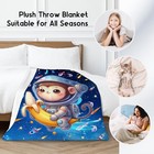 Kids Throw Blanket Monkey Throw Gifts For Toddler Boys - Flannel 40x50 Yellow