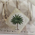 Palm Tree Shower Curtain Hooks Resin   Metal By Creative Bath