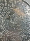 14 5  Don Drumm Celestial Sun Face Platter Aluminum Wall Hanging Art