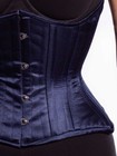 New Defective 426 Size 22  Navy Satin Standard  Underbust Corset