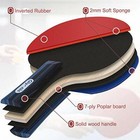 Glymnis Ping Pong Paddles Set Of 4 Table Tennis Rackets With 8 Balls  Storage 