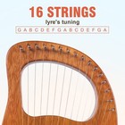  Lyre Harp Aklot 16 Metal Strings Maple Saddle Mahogany Body Lyra Harp With 
