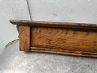 Antique Salvage Oak Wood Door Pediment Header Molding Crafter 39 75    Long Diy