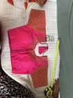 Women   s Pink Cotton Embroidered Choli Blouse Free Size For Navratri Garba