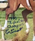 Ron Turcotte Hand Signed 1973 Newsweek Secretariat Inscribed Triple Crown Champ
