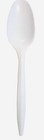 Case 1000 Disposable Plastic Tea Spoons Medium Weight Pack Restaurant Bulk  Cs